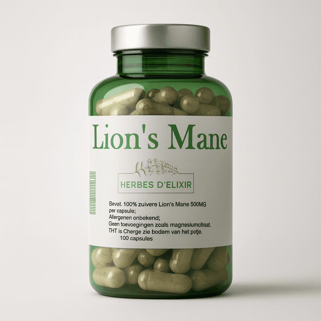 Lion's Mane – 500 mg per capsule – Vegan – 100 capsules